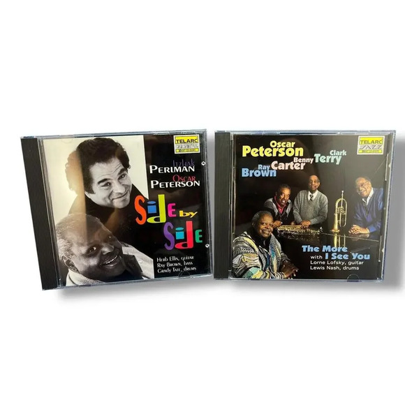 Lot of 2 Jazz Side By Side - Audio CD By Peterson/Perlman  THE MORE I SEE YOU - Picture 1 of 8